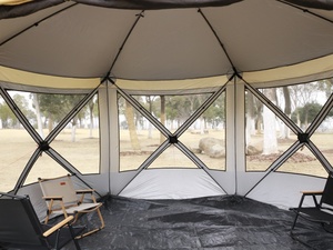 Tente de fête portable de luxe en tissu Oxford, <span class=keywords><strong>yourte</strong></span> mongole pour 8 à 12 personnes, grande tente de camping familiale - Product Image 5