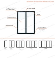 Pièces de rechange commerciales uniques : Porte vitrée transparente pour congélateur vertical, vitrine réfrigérée, réfrigérateur de présentation, refroidisseur de bière