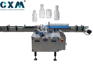 Etiquetadora automática de gule frío y húmedo con pantalla táctil para botella redonda de plástico galss - Product Image 3