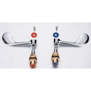 <span class=keywords><strong>Rubinetto</strong></span> per lavabo da parete per impieghi gravosi da 8 pollici, con maniglia <span class=keywords><strong>a</strong></span> polso e interruttore <span class=keywords><strong>a</strong></span> depressione, filettatura per tubo da 3/4 - Product Image 4