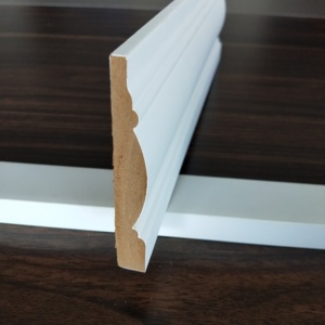 Plinthe moderne en bois massif moulée en MDF <span class=keywords><strong>blanc</strong></span> PU PS plinthe moulée pour application hôtelière - Product Image 3