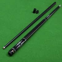 Tongkat Biliar Kulit Asli Berkualitas Tinggi 1/2 Split Leather Anti-slip Grip dengan Sambungan Baja Tahan Karat untuk Pemain Biliar Nine-Ball