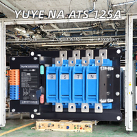 Commutateur de transfert automatique YUYE PC Type triphasé 4P 125A RS485 IP55 pour générateur avec double alimentation et temps de transfert <100ms