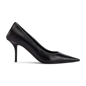 2020 último tacón <span class=keywords><strong>de</strong></span> <span class=keywords><strong>aguja</strong></span> <span class=keywords><strong>de</strong></span> cuero negro <span class=keywords><strong>zapatos</strong></span> sexis <span class=keywords><strong>de</strong></span> mujer - Product Image 2