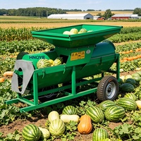 Extracteur de graines de melon à haut rendement 300-500 kg/h, machine de séparation et de nettoyage des graines de pastèque et de citrouille