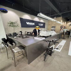 Barra de Bar Comercial de Acero Inoxidable 201, Mesa de Bar Industrial con Fregadero Resistente a la Oxidación para Restaurante o Pub - Product Image 3