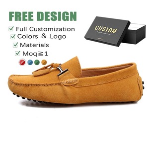 Mocassins décontractés en faux daim pour hommes, grandes tailles 39-48, chaussures paresseuses, faible MOQ, OEM ODM, mocassins de conduite classiques, chaussures bateau avec logo personnalisé - Product Image 2