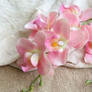 Fleur artificielle CallaFloral Phalaenopsis Orchidée, branche unique, rose clair, décoration intérieure - Product Image 2