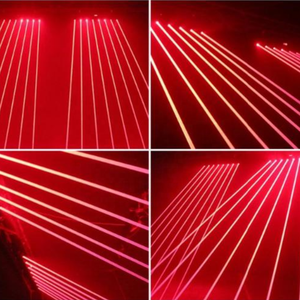 Projecteur laser rouge 150W (8 * 500mW) avec DMX512, vente en gros de projecteur laser mobile à bande longue pour scène, bar, discothèque - Product Image 5