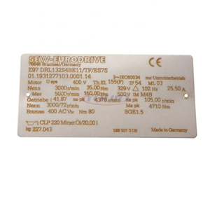 100% Nuevo Motorreductor Helicoidal Cónico Original K97 DRL132S4BE11/TF/ES7S para Aplicaciones Industriales de Servicio Pesado - Product Image 1
