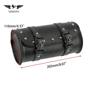 Universale moto E accessori per bici lato anteriore Mini Barrel Fork Tool <span class=keywords><strong>borsa</strong></span> da manubrio per <span class=keywords><strong>Ducati</strong></span> Suzuki Yamaha XVS 400 - Product Image 4