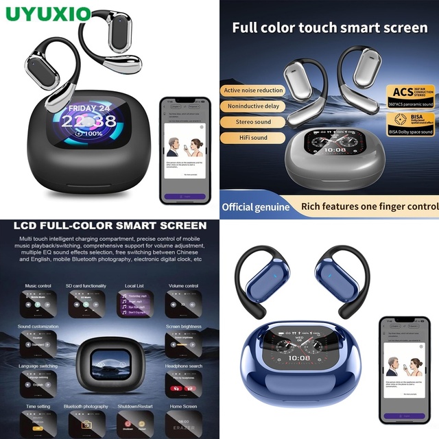 Premium AI Translator Earbuds 144 Languages Wireless Open Ear Headset Real Time Voice Interpreter for Business Meeting