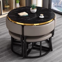 Table basse moderne, chaises, tables de loisirs, sièges de réception de bureau, petites tables pour usage domestique/locatif, bureaux de réception portables