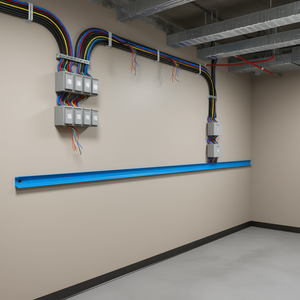 Canalina per cavi in PVC autoadesiva 0,8 x 0,4 pollici, 98,4 piedi, per cablaggio - Product Image 2