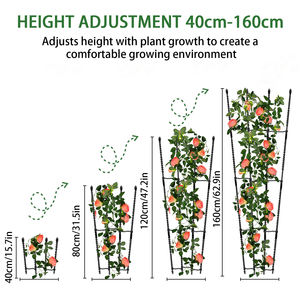 ต้นไม้ปีนเขาพลาสติก1.2ม. * 2ชิ้นปรับความสูงได้พร้อมการเจริญเติบโตของพืชสะดวกสบายในร่ม - Product Image 2