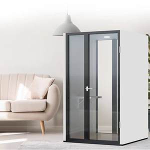 Cabina telefónica de oficina prefabricada para interiores a la venta, cabina de teléfono para muebles, <span class=keywords><strong>estudio</strong></span> portátil, oficina, trabajo a prueba de sonido - Product Image 6