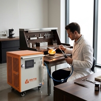 Nouvelle machine manuelle de scellage d'ampoules, soudeuse à électrolyse, générateur H2-O2 sécurisé pour le scellage du verre pharmaceutique, écologique