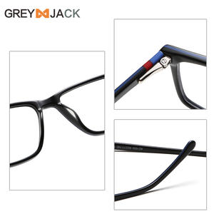 Montures de lunettes Greyjack, rectangulaires, monture intégrale, acétate, unisexe, anti-lumière bleue, C1 C2 C3 C4 C5 C6 C7 C8 - Product Image 3