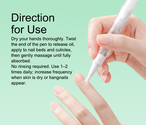Stylo d'huile naturelle anti-cuticules pour soins des ongles, enrichi en vitamine E, solution nutritive et fleurs séchées, pour nail art - Product Image 6