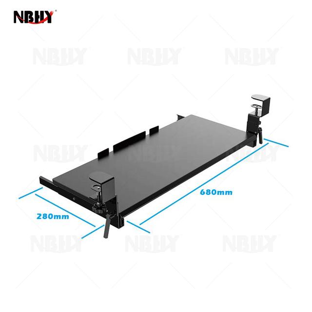 Clamp on Under Desk Sliding Keyboard Tray