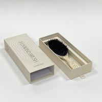 Peigne à tiroir de haute qualité en usine Boîtes d'emballage en papier rigide Boîte cadeau de brosse à cheveux à bas prix avec logo personnalisé