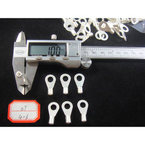 Terminaux annulaires Han Yi OT4-6 en cuivre pur, épaisseur 1,0 mm, pour l'électronique et l'ingénierie électrique, emballage en sac plastique - Product Image 2