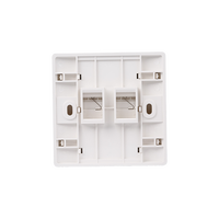 Prise murale RJ45 pour panneau d'information réseau, simple/double port, pour câblage Cat5e Cat6