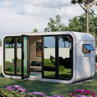 Vente en gros usine : Maison Capsule Apple prête à vivre, Cabine Apple préfabriquée à structure en acier pour projets de chambres panoramiques d'hôtels et de complexes hôteliers