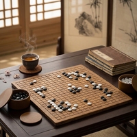 Ensemble de Go Weiqi en bois pliable de luxe, fait main, durable, taille personnalisable disponible, jeux de société de compétition pour l'intérieur