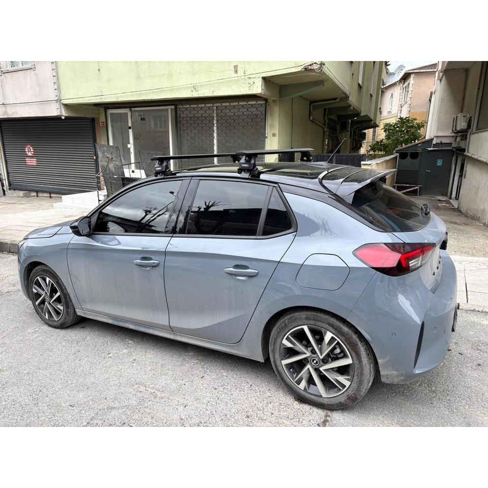 Opel Corsa F 2019-2025 Aluminum Roof Rack Cross Bars Silver Black ...