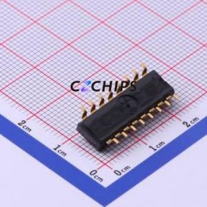 SSGM680200 DIP Switch SMD-16P,6.8x22.1mm Switch Flat Toggle, Raised Type Single Pole Single Throw 8 Gull Wing Type - Product Image 2