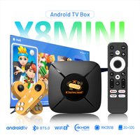 2025 Kleincool X8 RK3518 Android 14 Game Tv Box 2gb 32gb 5G Dual Wifi X8 Mini 4k avec console de jeu + jeux gratuits Smart Set-Top Box
