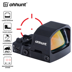 Mira Telescópica Ohhunt de Precisión con Ventana Grande, Activación por Movimiento, Retícula Múltiple, IPX7, Mira Reflex Táctica para Corte RMSc - Product Image 1