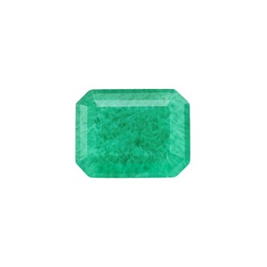 Creamy Emerald Rectangular Beveled Lab Created Gemstone For Jewelry Making - Product Image 4