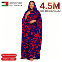 Prix d'usine Toub Soudanais Ethnique Musulman à Impression Numérique, en Polyester Respirant, avec Motif Voile Japonais, Style Africain Islamique, Disponible