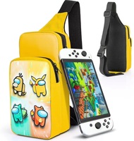 Sac à dos étanche portable transportant un sac de jeu à bandoulière pour console NS SD