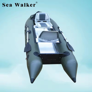 Gommone Gonfiabile Resistente all'Abrasione con Design Pieghevole Portatile, Include <span class=keywords><strong>Remi</strong></span> <span class=keywords><strong>per</strong></span> Uso di Soccorso d'Emergenza - Product Image 2