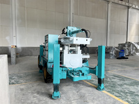 Foreuse hydraulique portable montée sur remorque de 200 m pour puits d'eau, avec pompe à boue et contrôle PLC