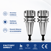 Mandrin de serrage ISO30-ER16 ER20 ER25 ATC pour broche de fraisage haute vitesse, TIR 0,002 mm, G2.5/25000 tr/min, petite précision