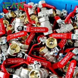 Válvula de Latão Anti-Vazamento Original IFAN de Alta Qualidade para Uso em Água 1/4''-4'' Válvula de Bola de Latão - Product Image 2