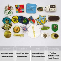 Badges et emblèmes scolaires personnalisés, sur mesure, de style antique et moderne, en fer estampé, plaqués argent, imprimés en typographie, pour cadeaux culturels et créatifs