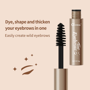 OCHEAL Crème Teintante <span class=keywords><strong>Sourcils</strong></span> 3D Stéréoscopique Naturelle 4 Couleurs Imperméable Longue Durée Haute Pigmentation Lisse à Appliquer au Pinceau Effet Déchirable 4g - Product Image 3