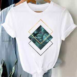 <span class=keywords><strong>Camiseta</strong></span> informal de algodón de alta calidad para <span class=keywords><strong>mujer</strong></span>, nueva moda, manga corta de gran tamaño, estampado de corazón de amor, <span class=keywords><strong>cuello</strong></span> redondo, Logo, ajuste holgado para verano - Product Image 6