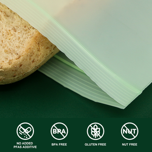 שקיות אחסון מזון ניתנות לסגירה חוזרת, מודפסות בהדפסת גרוור, מתכלות, מבוססות חומרים ביולוגיים, ידידותיות לסביבה, בגודל גלון לשימוש ביתי - Product Image 6