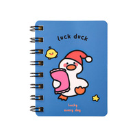 Cuaderno Mini A7 con Espiral de Osito de Dibujos Animados, Papelería Estudiantil, Notas Kawaii 105x80mm, Regalo