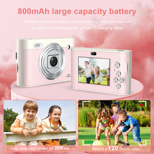 Tengwei A16 HD Mini Máy Ảnh Kỹ Thuật Số Trẻ Em Độ Nét Cao 1080P CMOS Cảm Biến 10x-20x Zoom 3.0 "Màn Hình 100 Góc Rộng Microsd - Product Image 2