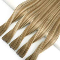 Extensions de cheveux Genius Weft découpables sans retour, alternative invisible aux trames nouées à la main, trames de cheveux humains doublement tirées, qualité salon