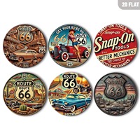 Letrero Metálico Vintage de 30cm con Diseño de Carreras, Impresión UV, Publicidad Retro de Cerveza, Decoración de Pared para Garaje, Taller de Autos, Bar o Cuarto de Hombre