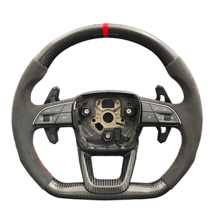 หนังนิ่มครึ่งคาร์บอนไฟเบอร์สีดำสำหรับรถ <span class=keywords><strong>Audi</strong></span> <span class=keywords><strong>RS</strong></span> A3 A4 A5 A8 C7 A7 <span class=keywords><strong>A6</strong></span> B8 B6 S5 Q8 Q7 S4ครึ่งคาร์บอนไฟเบอร์กำหนดเองหนังนิ่มสีดำ - Product Image 2