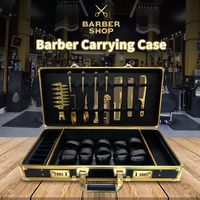 Valise de transport pour barbier, étui pour tondeuses, ciseaux, boîte à outils, étui à outils en aluminium pour barbier